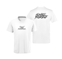 White Front/Black Humble Yourself Tee