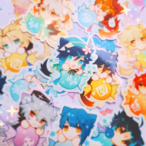 Image of genshin catboy candy stickers