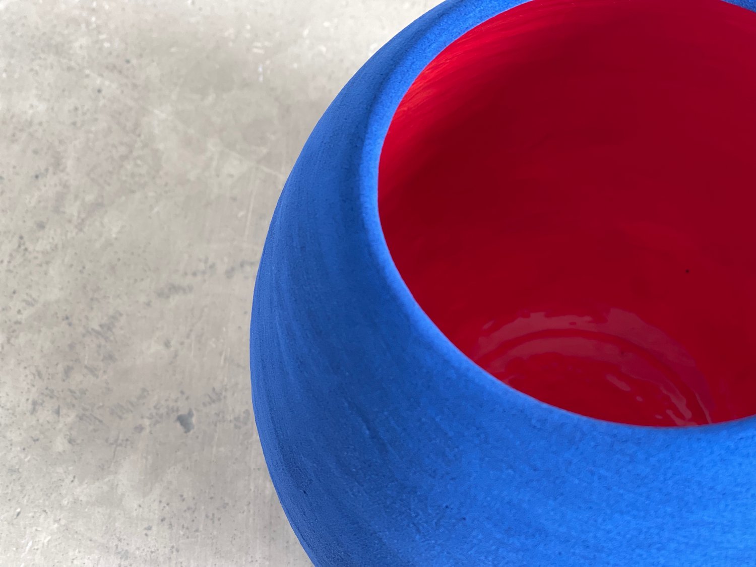Image of Blue & Red Dino Vase