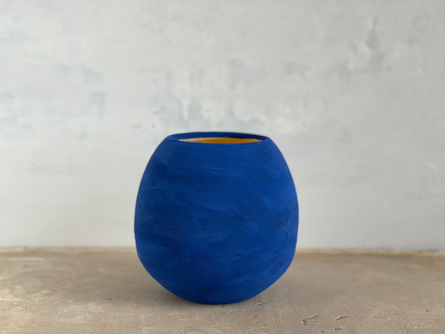 Image of Blue & Yellow Dino Vase