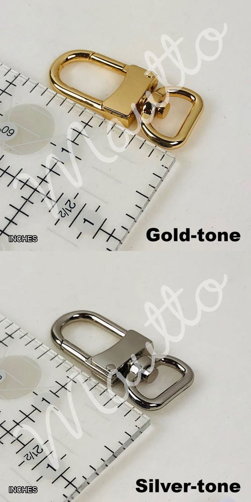 Image of Crossbody Adjustable Buckle Strap - 1/2 inch (13mm) Wide, #16LG Swiveling Clips - for Petite Bags