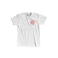 Image 1 of DALLAS HEARTS TEE (WHT/RED)