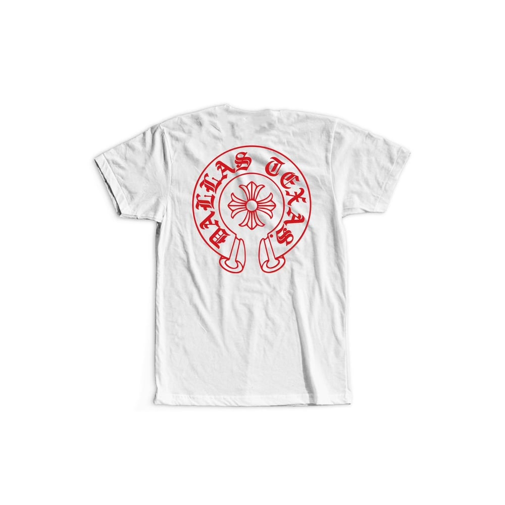 Image of DALLAS HEARTS TEE (WHT/RED)