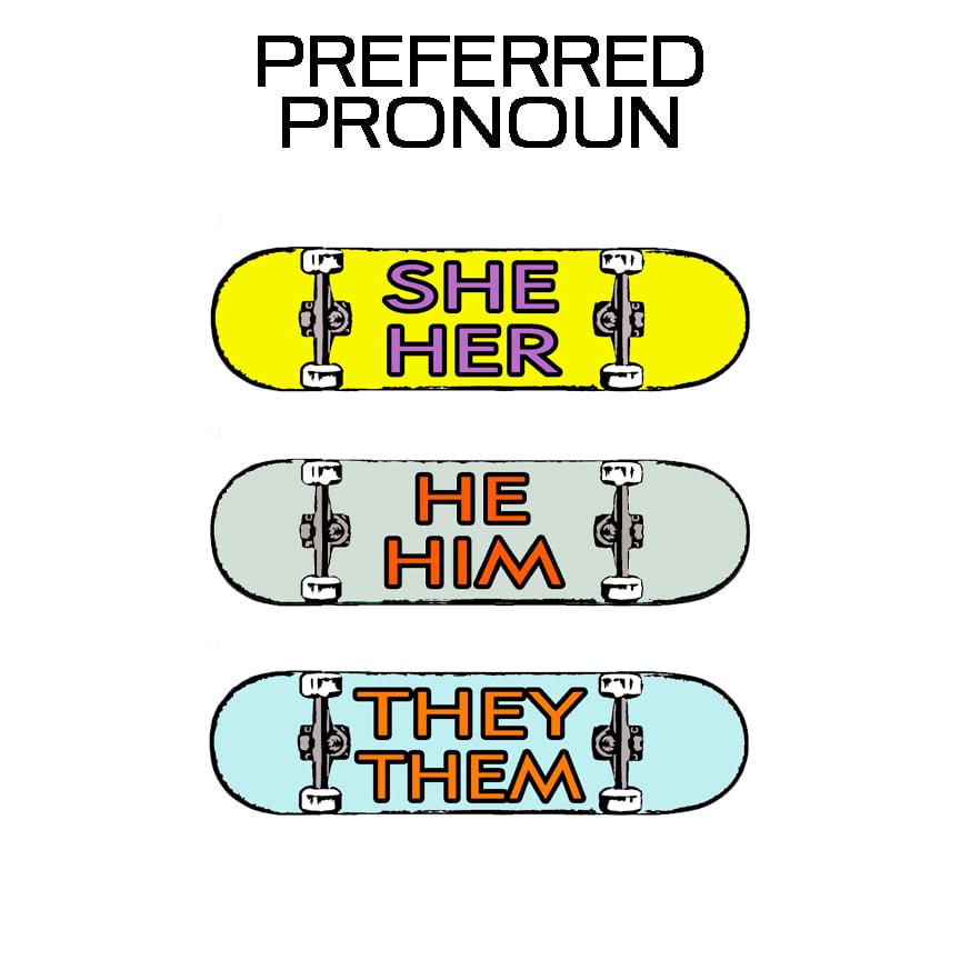 Image of Preferred Pronoun Pin