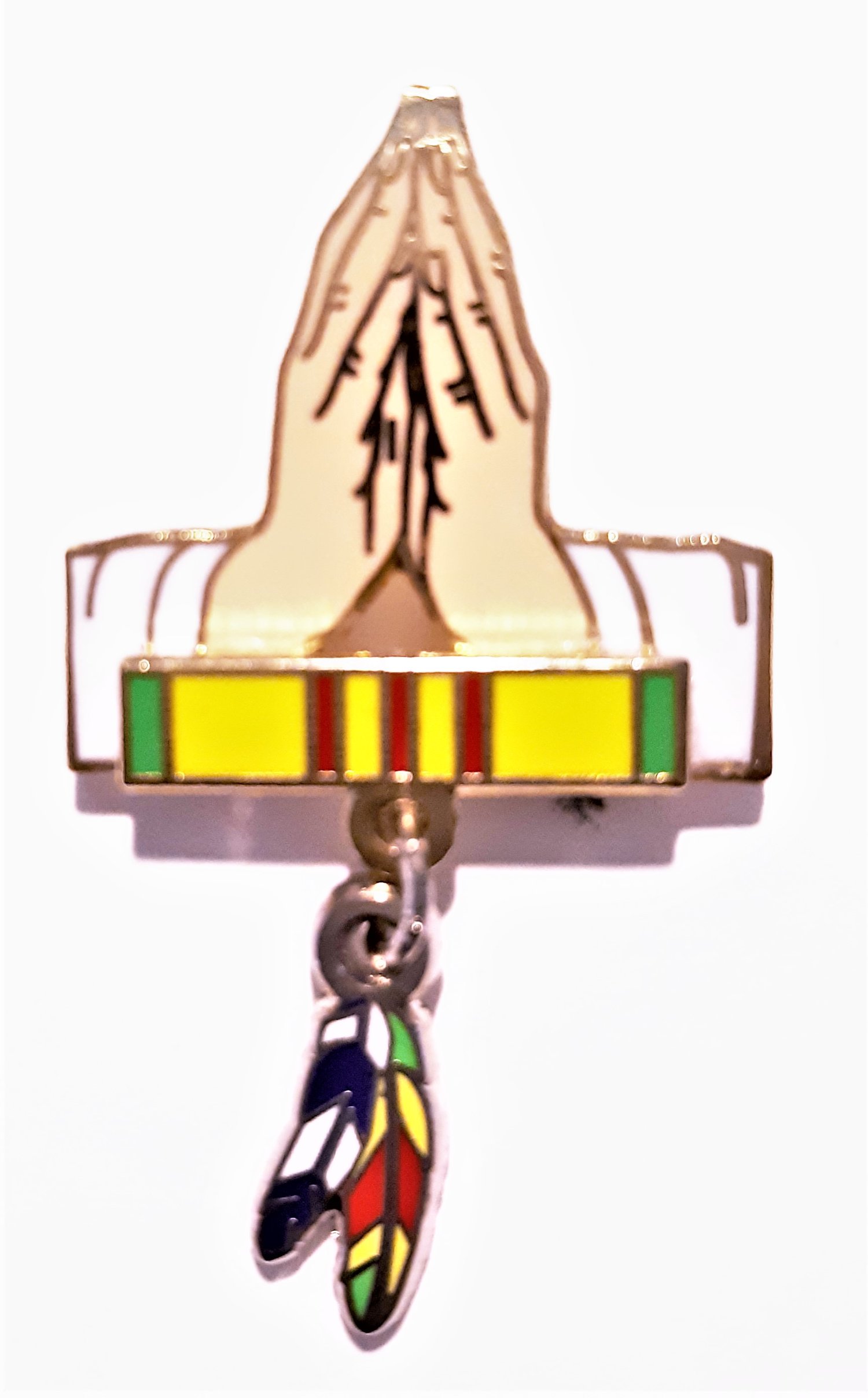 Image of Vietnam Veteran/ Purple Heart Warrior Feathers Pin