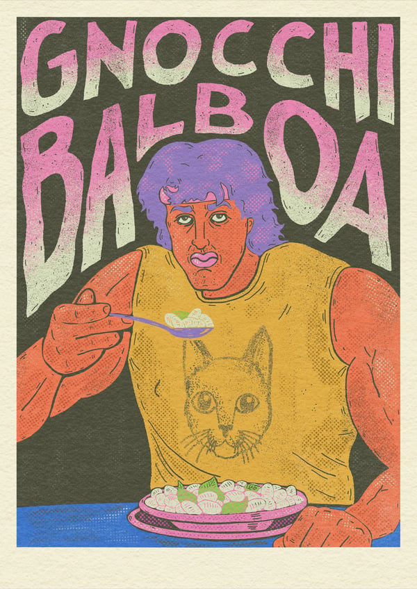 Image of Gnocchi Balboa Print
