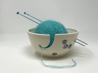 Image 3 of Owl Decorated Medium Yarn Bowl