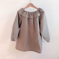 Image 1 of Mavie Blouse- taupe popeline