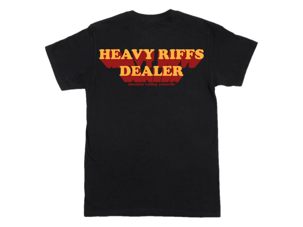 Image of Heavy Riffs Dealer T-shirt (Black)