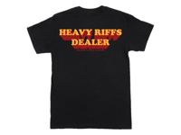 Heavy Riffs Dealer T-shirt (Black)