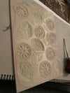 Lemon Pattern Lino Print
