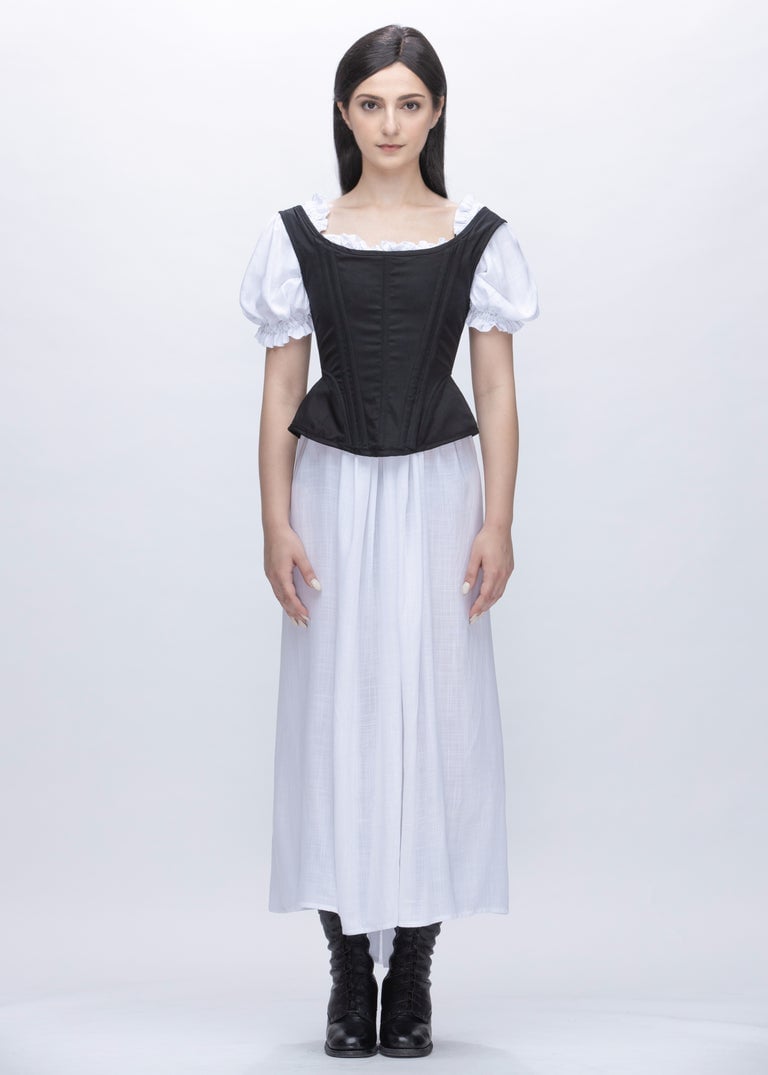Image of  SAMPLE SALE -  Lady Jane Corset Vest In Cotton