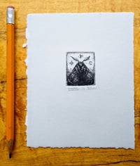 "Gwaihir's Messenger", copper etching on paper