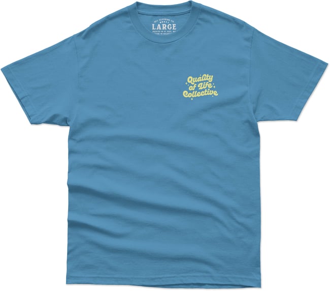 Standard Logo Tee in Slate Blue