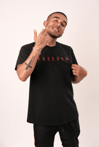 Image 2 of Freedom Black T-shirt