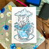 Storm in a Tea Cup Lino