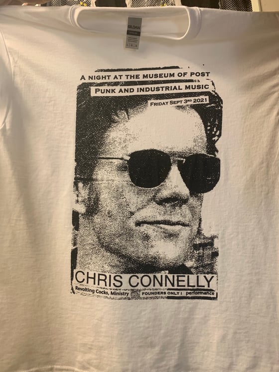 Image of Chris Connelly Night at the Museum of Post Punk and Industrial Music Tee