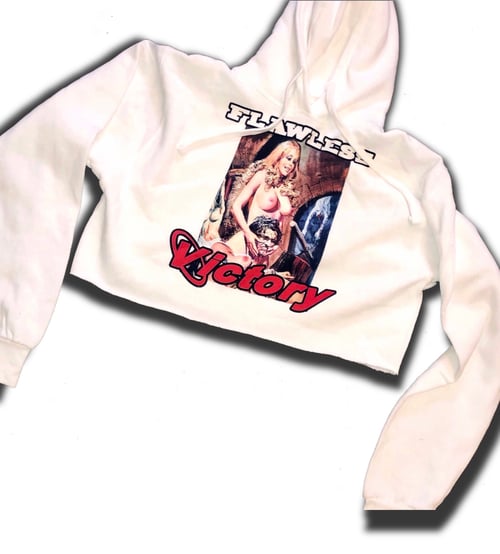 Image of Flawless Victory Cropped Hoodie