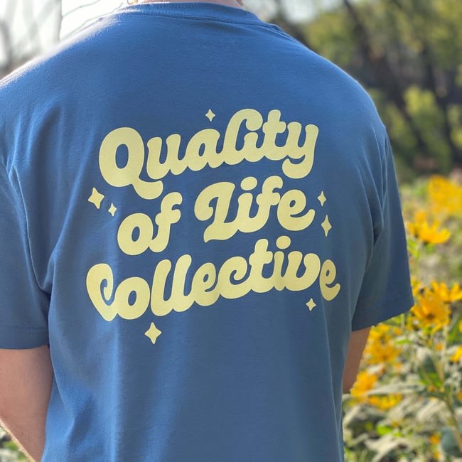 Standard Logo Tee in Slate Blue