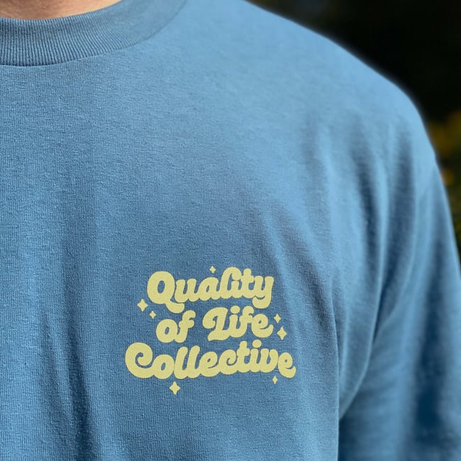 Standard Logo Tee in Slate Blue