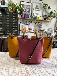 Image 4 of Tiny Tote - pink ostrich (AKA “the Patrick”)