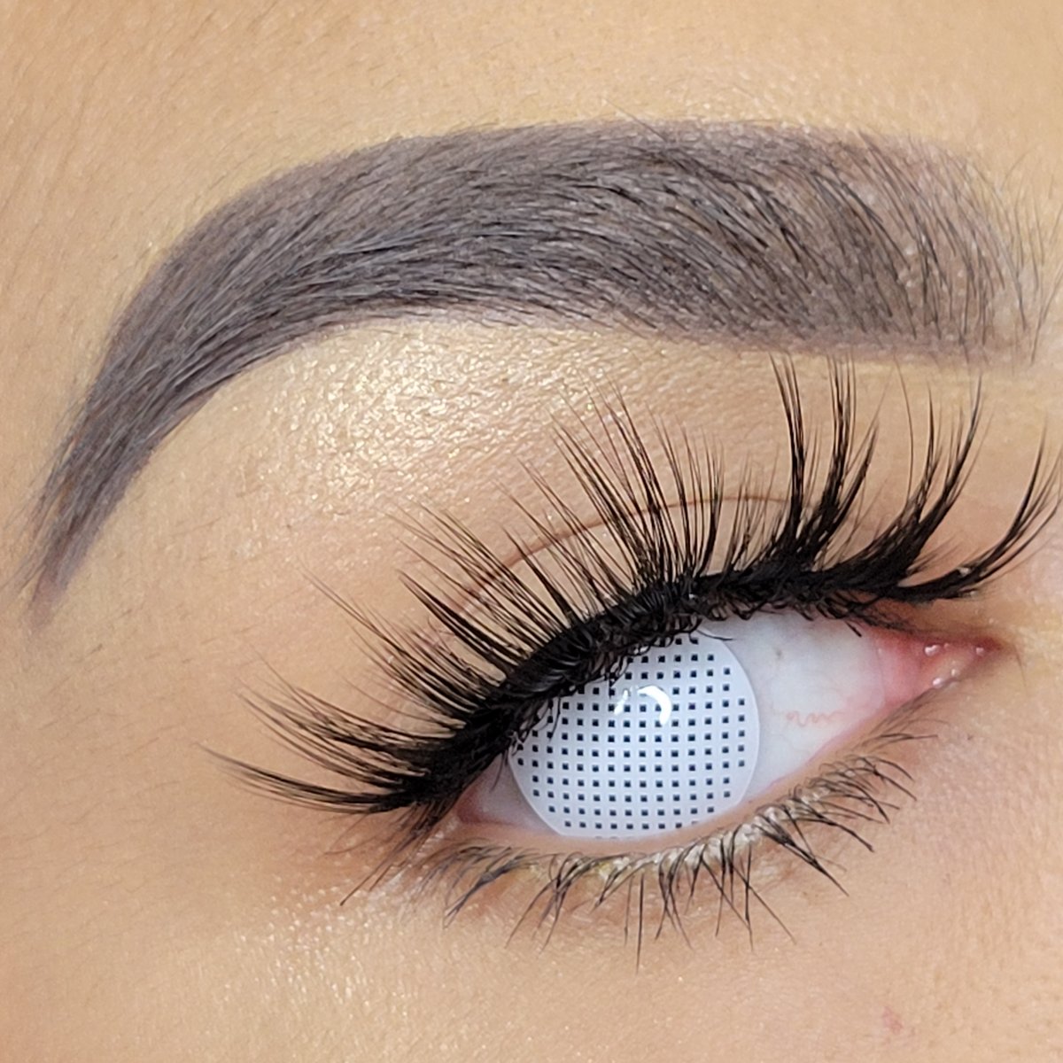 White Mesh Contacts 🤍 The Delirious Unicorn Co