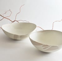 Image 3 of altered stoneware serving bowls