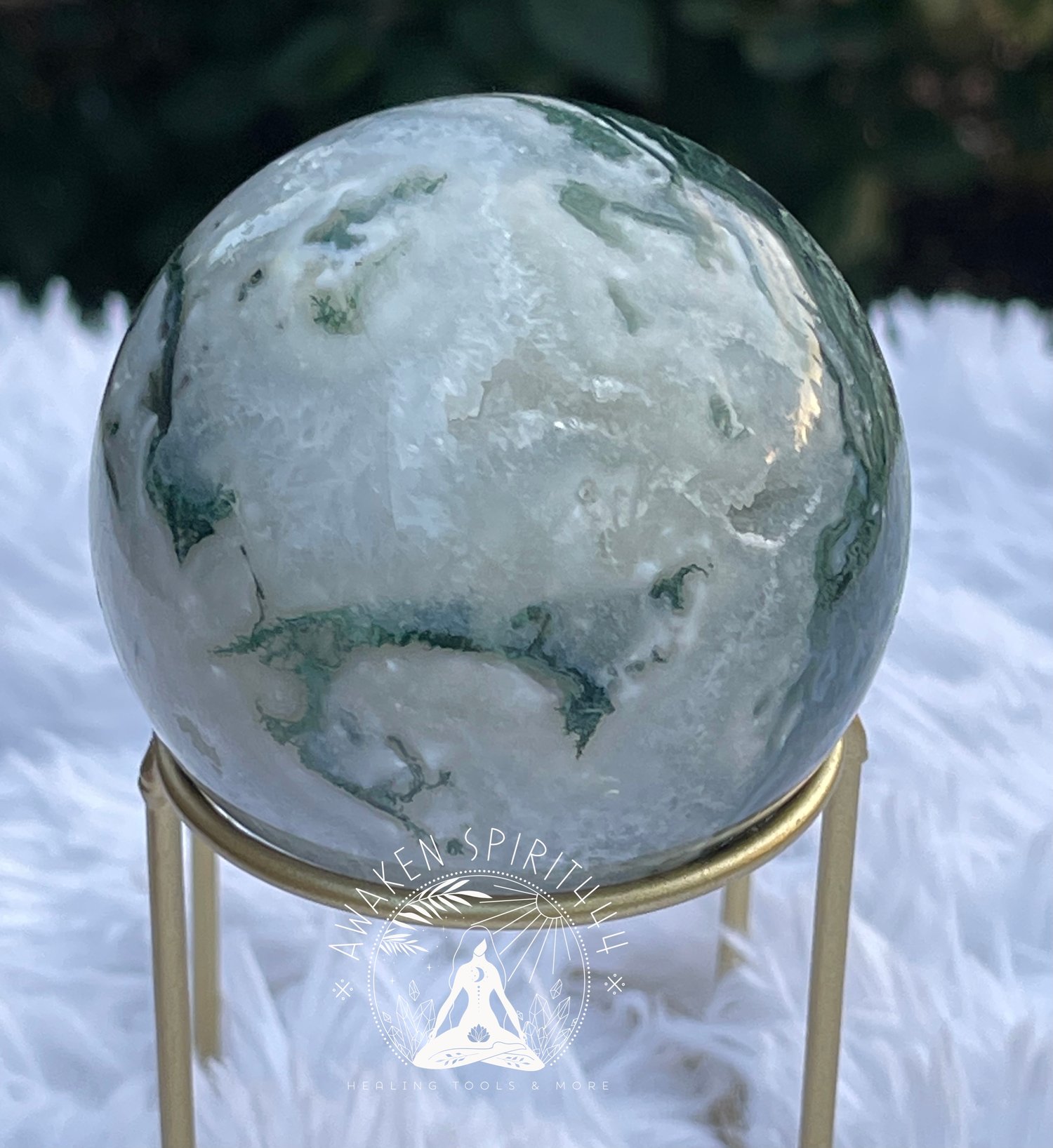 Image of Moss Agate Sphere 