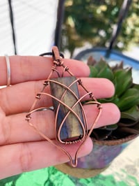 Image 1 of Labradorite Diamond Pendant