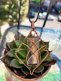 Image 4 of Labradorite Diamond Pendant