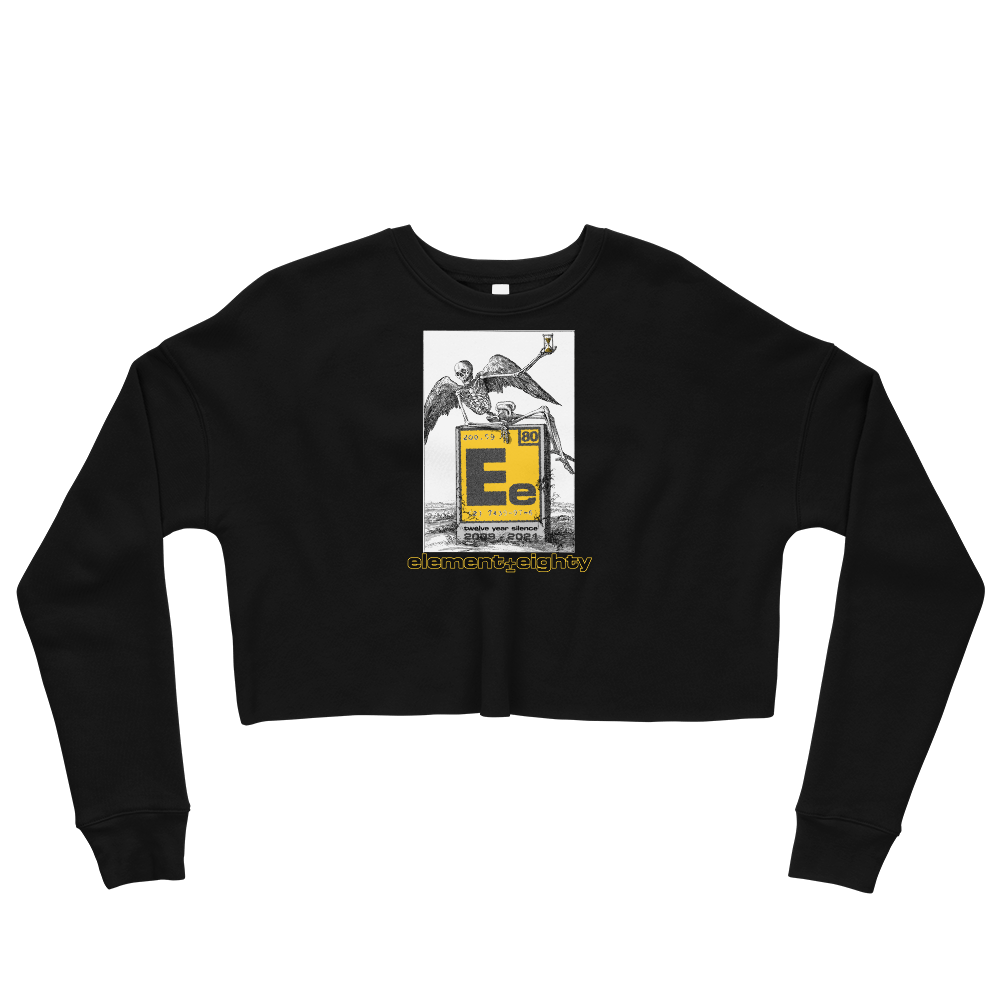 E80 Skeleton 12YS Logo Crop Sweatshirt