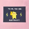 Love-themed Pokemon Postcards A6 