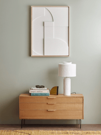 Image 4 of Gesso matt white table lamp by HKliving