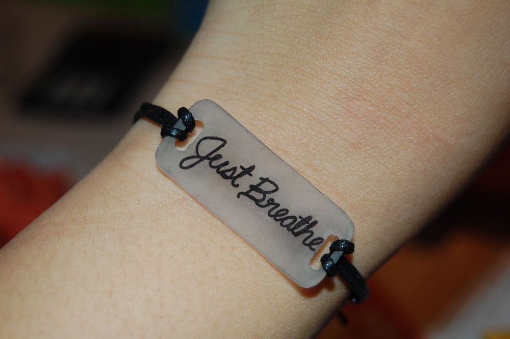 Fan Bands — Just Breathe bracelet