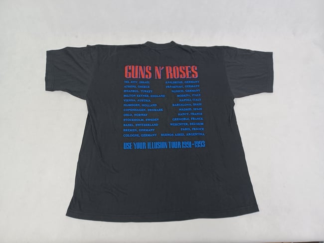 Vintage 1992 Guns N Roses Tour T-Shirt