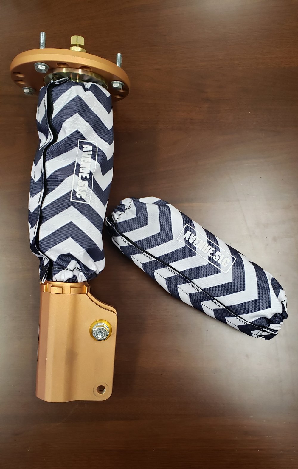 Zig-Zag Navy Coilover Socks