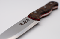 Image 4 of Walnut bushcraft knife with matching sheath and firesteel