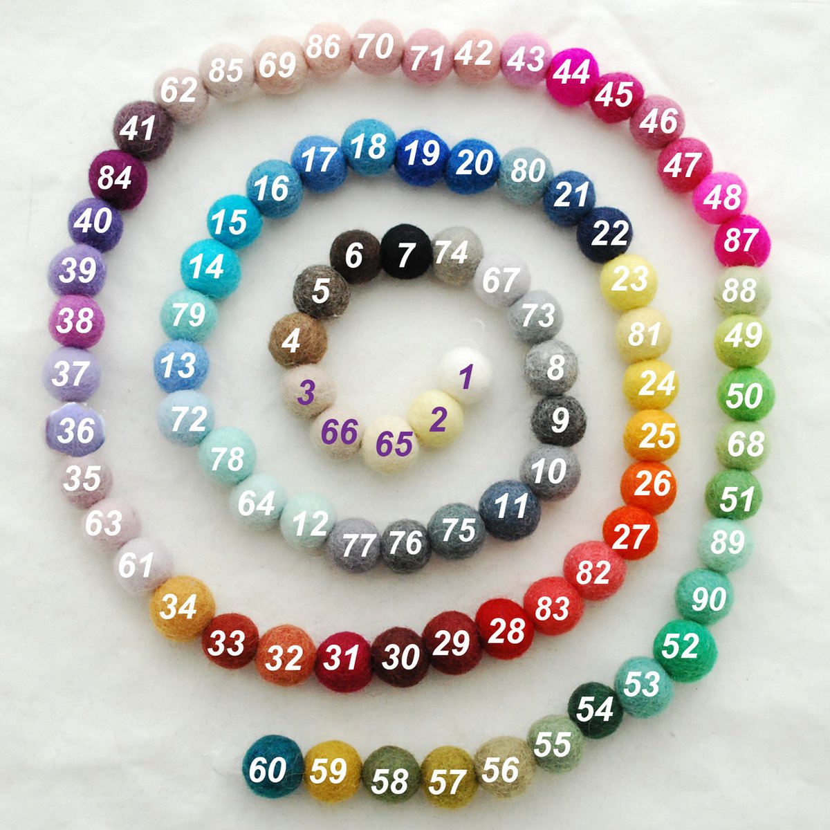 Image of Felt Ball Freestanding Letters 30cm tall