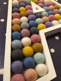 Image 3 of Felt Ball Freestanding Letters 30cm tall