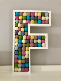 Image 2 of Felt Ball Freestanding Letters 30cm tall