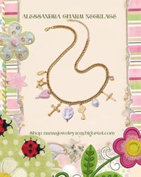 Alessandra charm necklace 