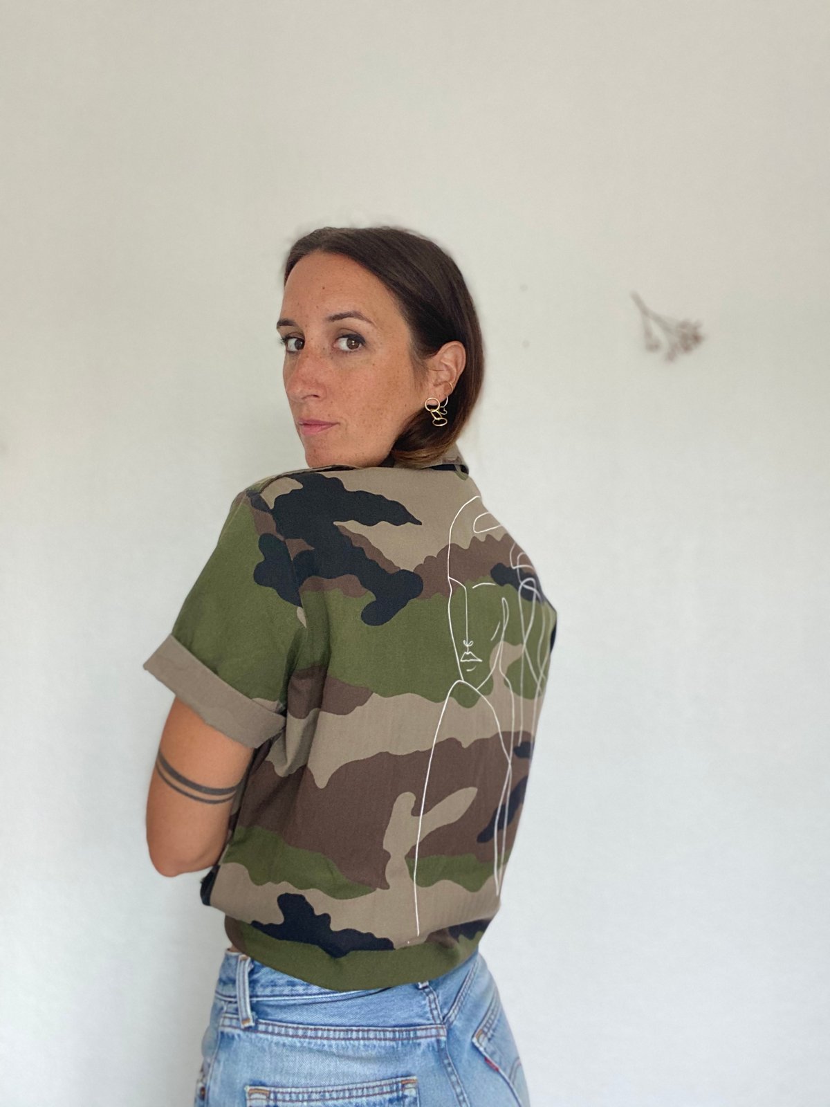 Chemise femme online militaire