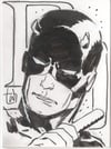 DAREDEVIL HEAD SKETCH CARD