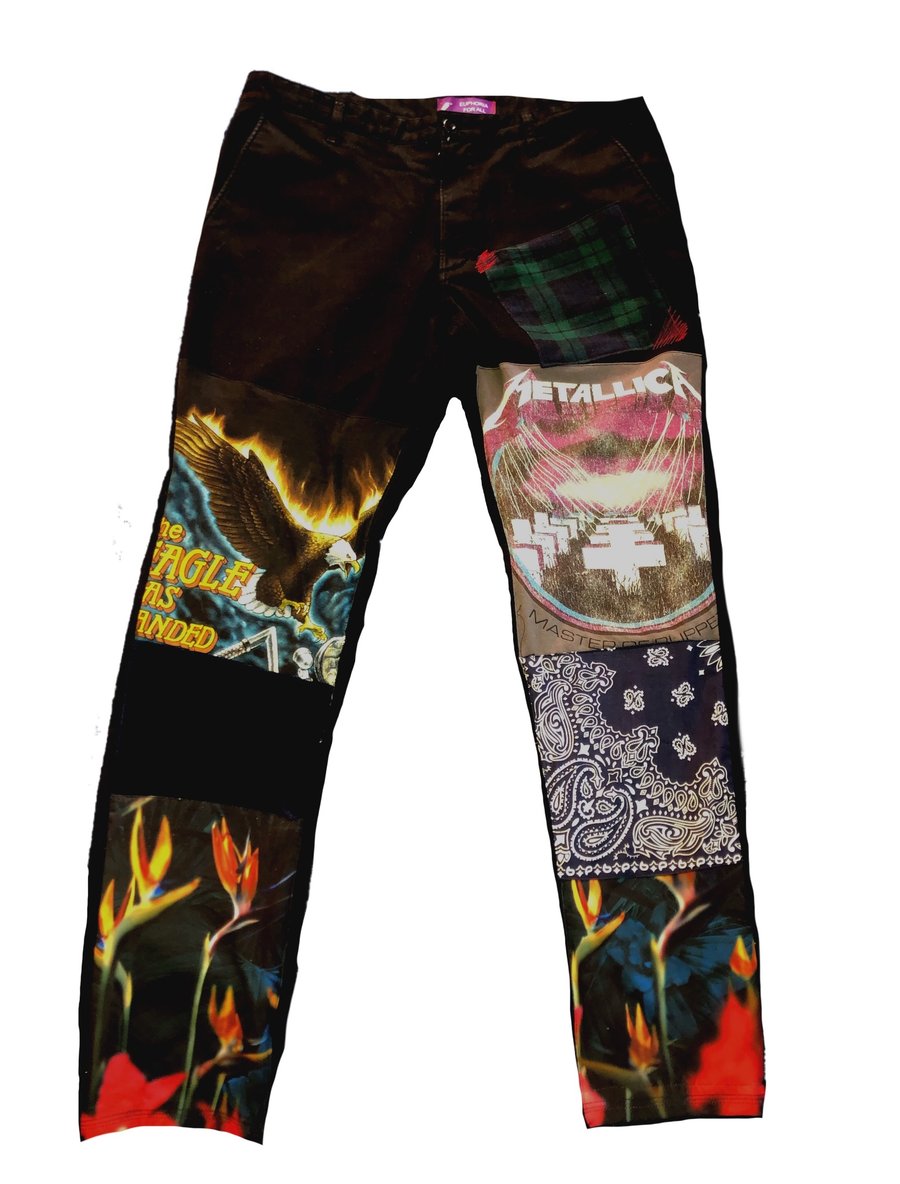 Image of Patchwork Worker Pants