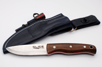 Image 2 of Cocobola bushcraft knife with matching sheath and Firesteel