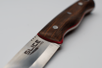 Image 3 of Cocobola bushcraft knife with matching sheath and Firesteel