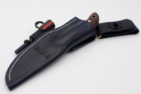 Image 4 of Cocobola bushcraft knife with matching sheath and Firesteel