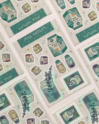 Image 1 of milk medley sticker sheet