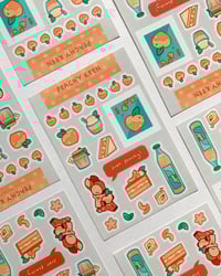 Image 1 of peachy keen sticker sheet