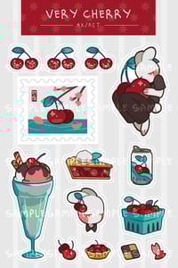 Image 3 of very cherry sticker sheet